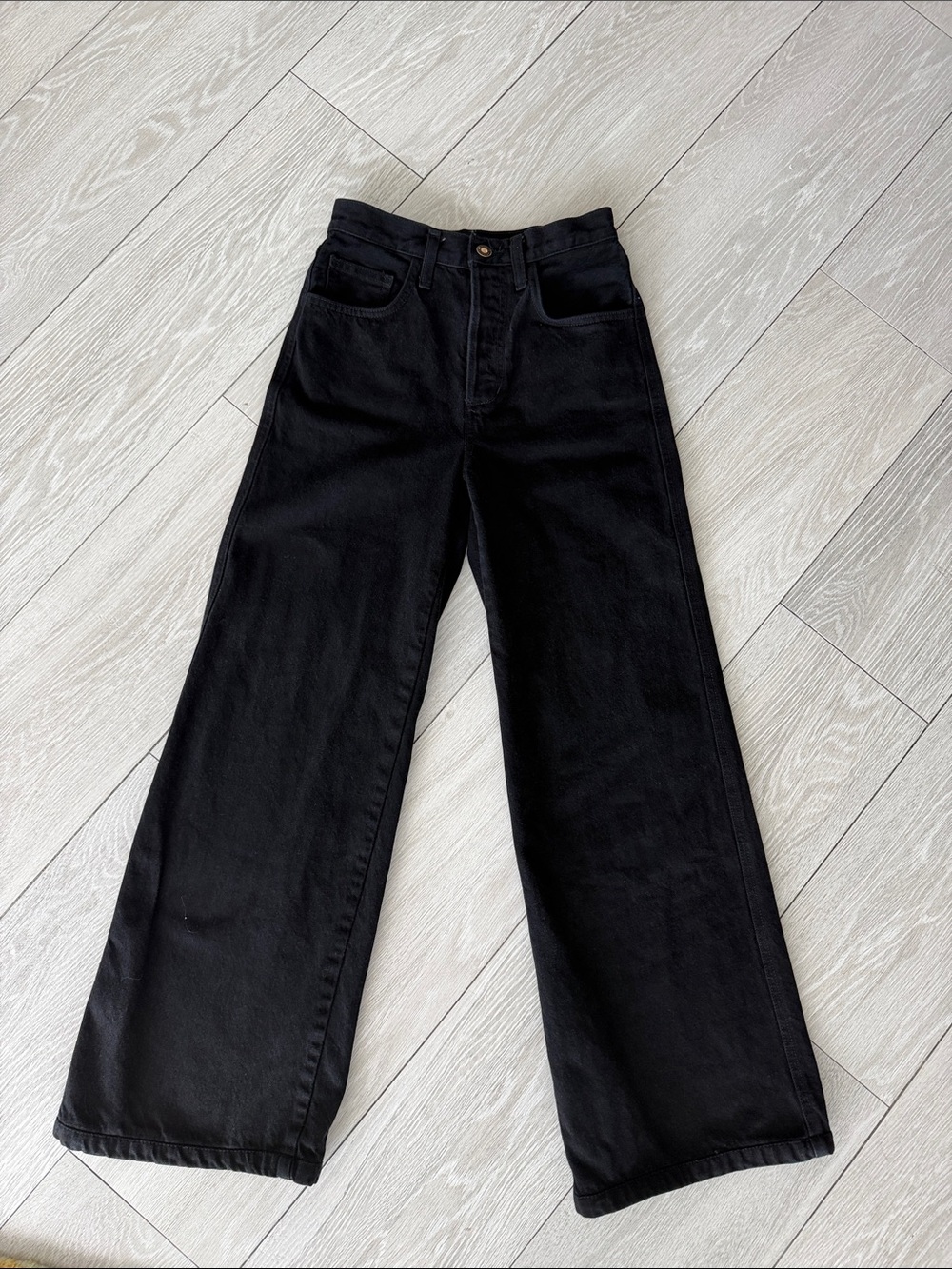 Favorite Daughter Black Wide Leg High-Rise Jeans size 23